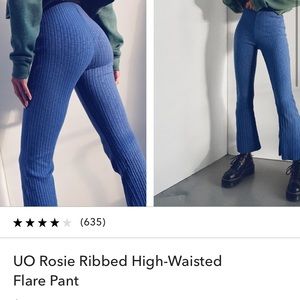 Urban Outfitters Ribbed High-Waisted Flare Pant